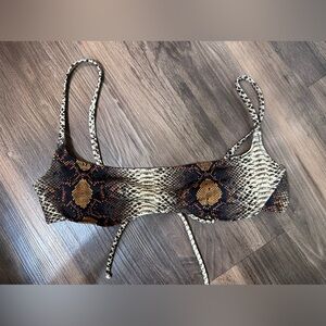 Skims Swim Snake Bikini Top